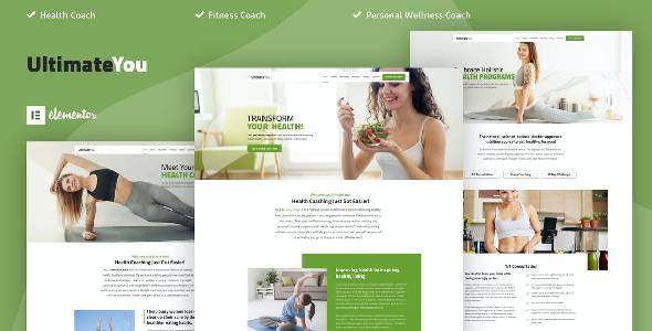 UltimateYou – Health Coach Elementor Template Kit